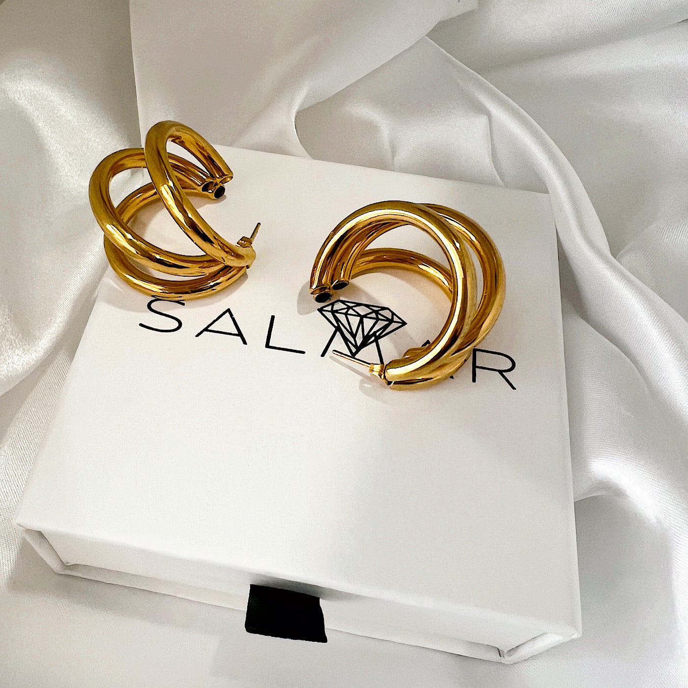 TRIPLE Hoops Earings